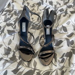 Steve Madden Metallic Strappy Heels